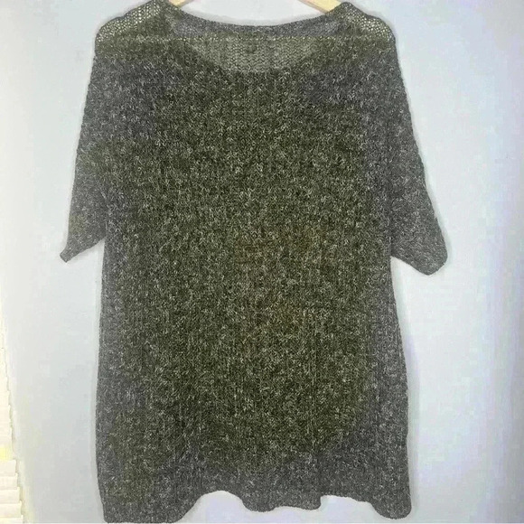 Eileen Fisher Organic Cotton Poly Slub Knitted Pullover Sweater Large - Picture 4 of 7